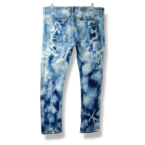 Anthropologie Pilcro Tie Dye Boho Slim Boyfriend Jeans Womens Sz 32 Inseam 30" - Picture 4 of 14